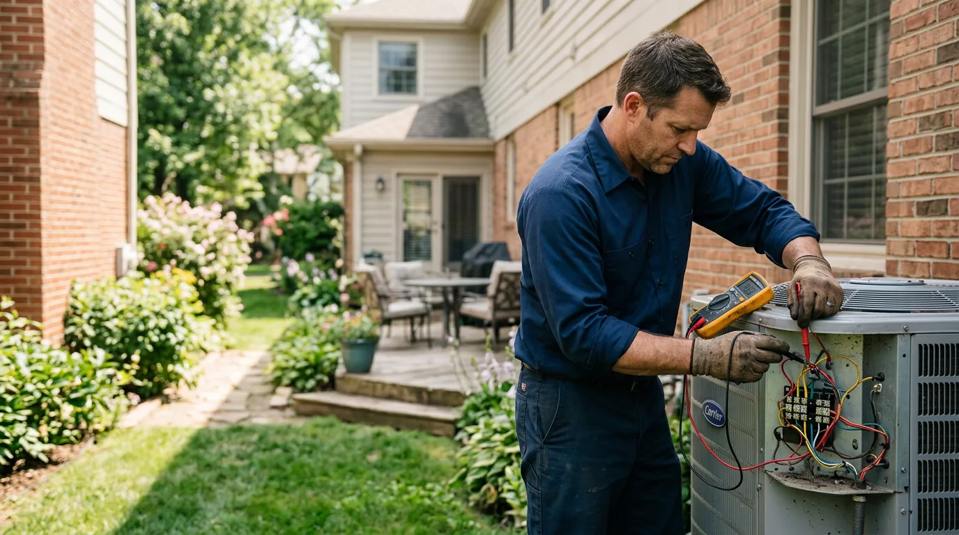 HVAC technician working near Pena Blanca, NM